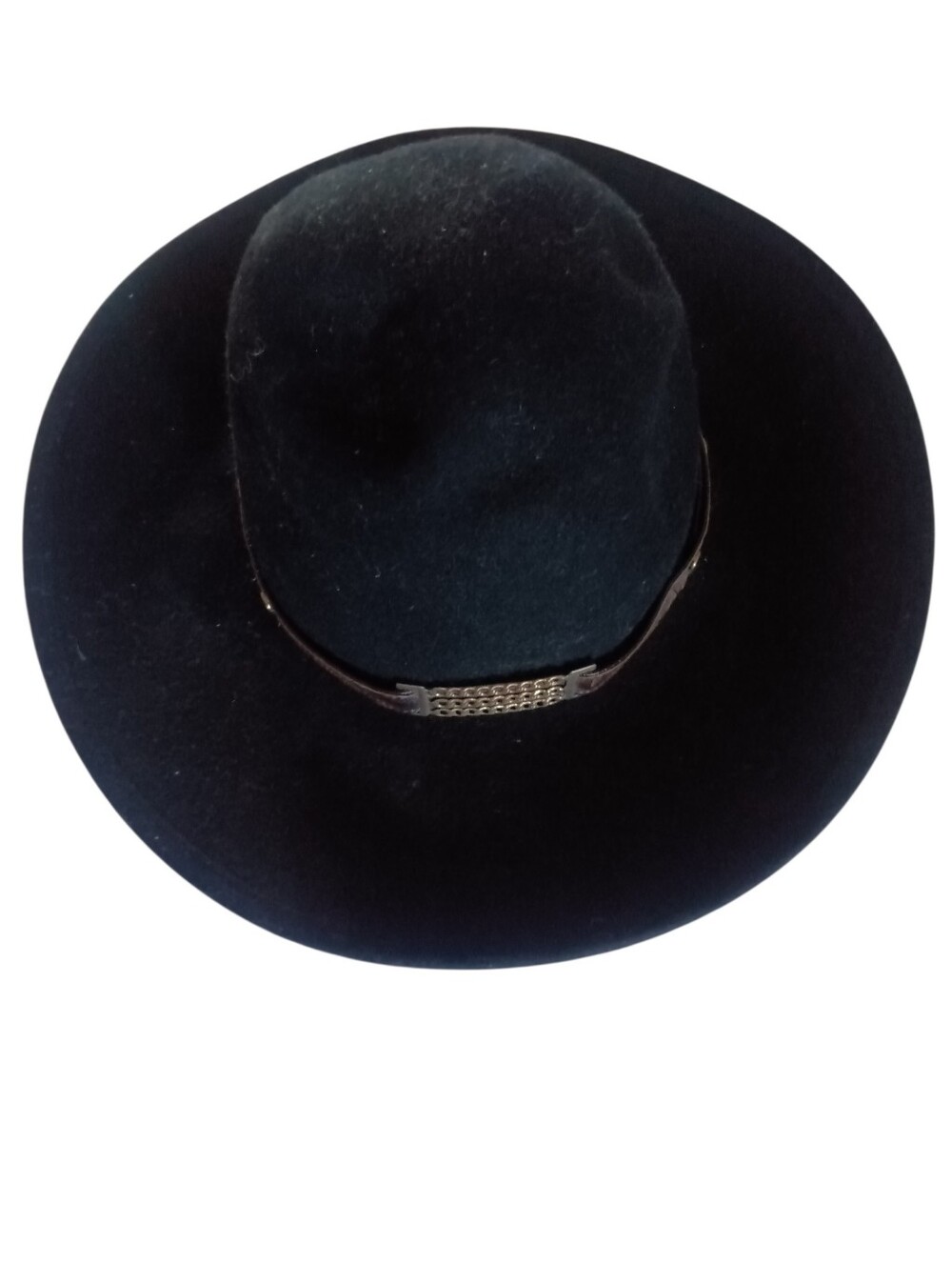 VTG Eddy Bros Black Wool Cowboy Hat Red Satin Lining EUC